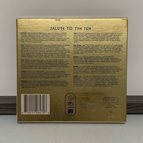 Uoma Beauty ‘Salute to the Sun’ Eyeshadow Color Palette-New - Picture 3 of 13